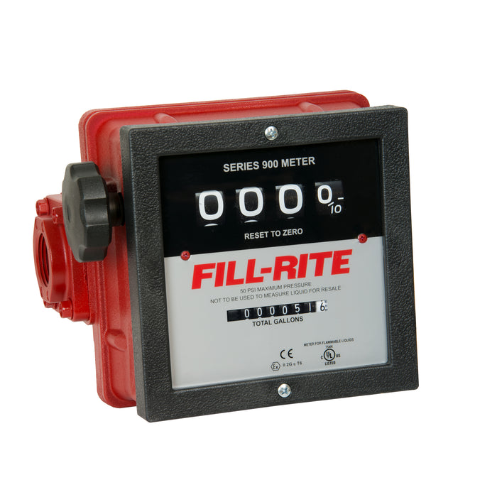 901C 4-Digit 1" Mechanical Flow Meter
