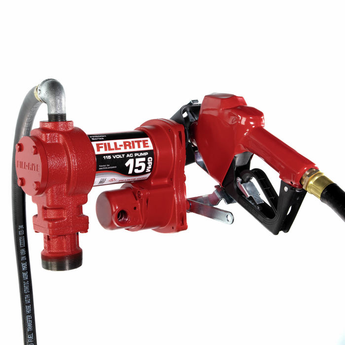 FR610HA FILL RITE FR610HA 115V AC 15GPM Heavy-Duty Fuel Transfer Pump w/ Automatic Nozzle