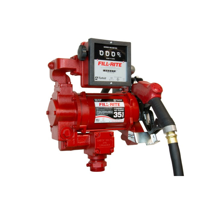 FR311VB 115V/230V AC 35GPM Heavy-Duty Fuel Transfer Pump With Accessories