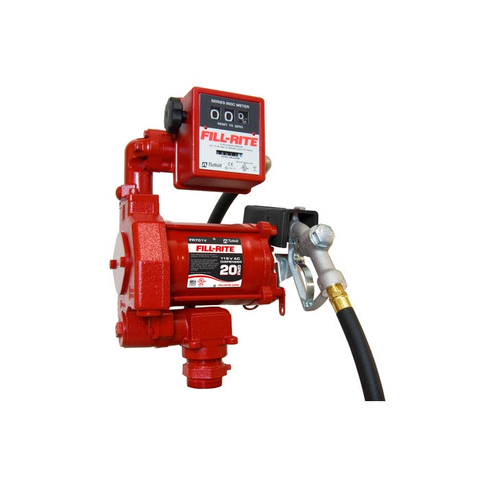 FR701V 115V AC 20GPM Heavy-Duty Fuel Transfer Pump With Accessories