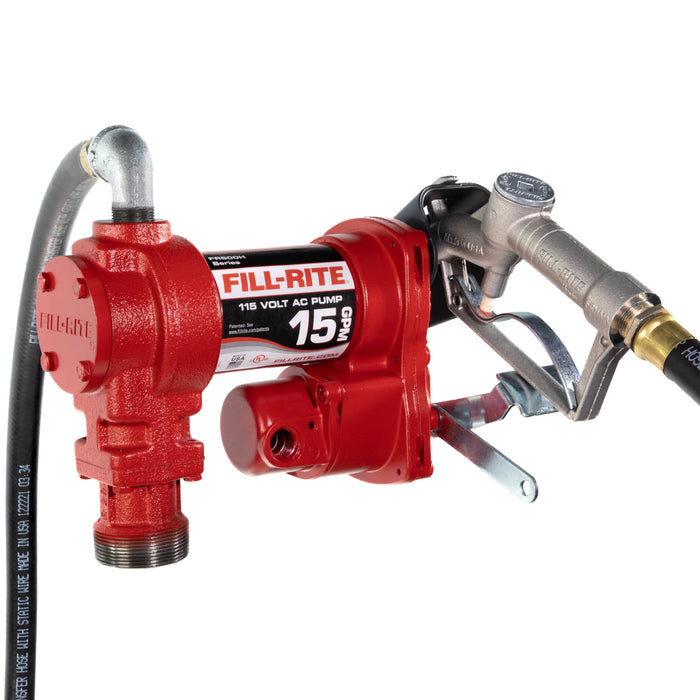 FR610H 115V AC Transfer Pump w/ Manual Nozzle - 15 GPM