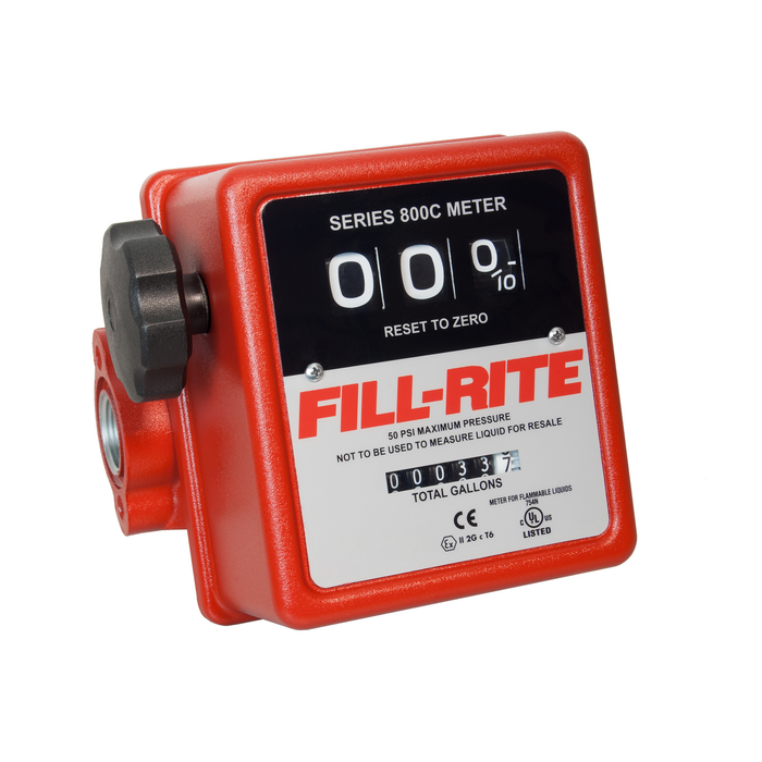 807C 3-Digit Mechanical Fuel Meter