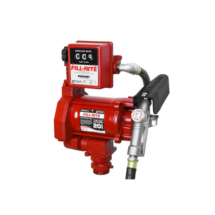FR701V 115V AC 20GPM Heavy-Duty Fuel Transfer Pump With Accessories